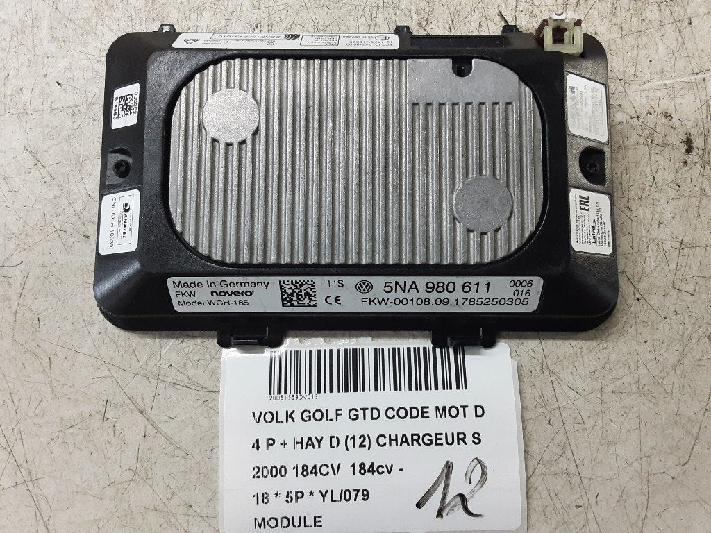 UNITE ELECTRONIQUE Volkswagen Golf VII (AUA) (5NA980611), Volkswagen, Mevr. I. Hauben, Utilisé, Rue de l'Espoir 34 34
4030  GRIVEGNÉE, BE