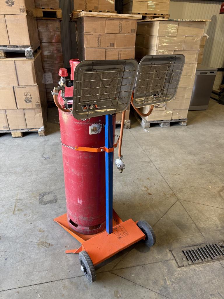 Chauffage radiant avec bonbonne de gaz, 500 à 800 watts, Enlèvement, Utilisé, Autres types