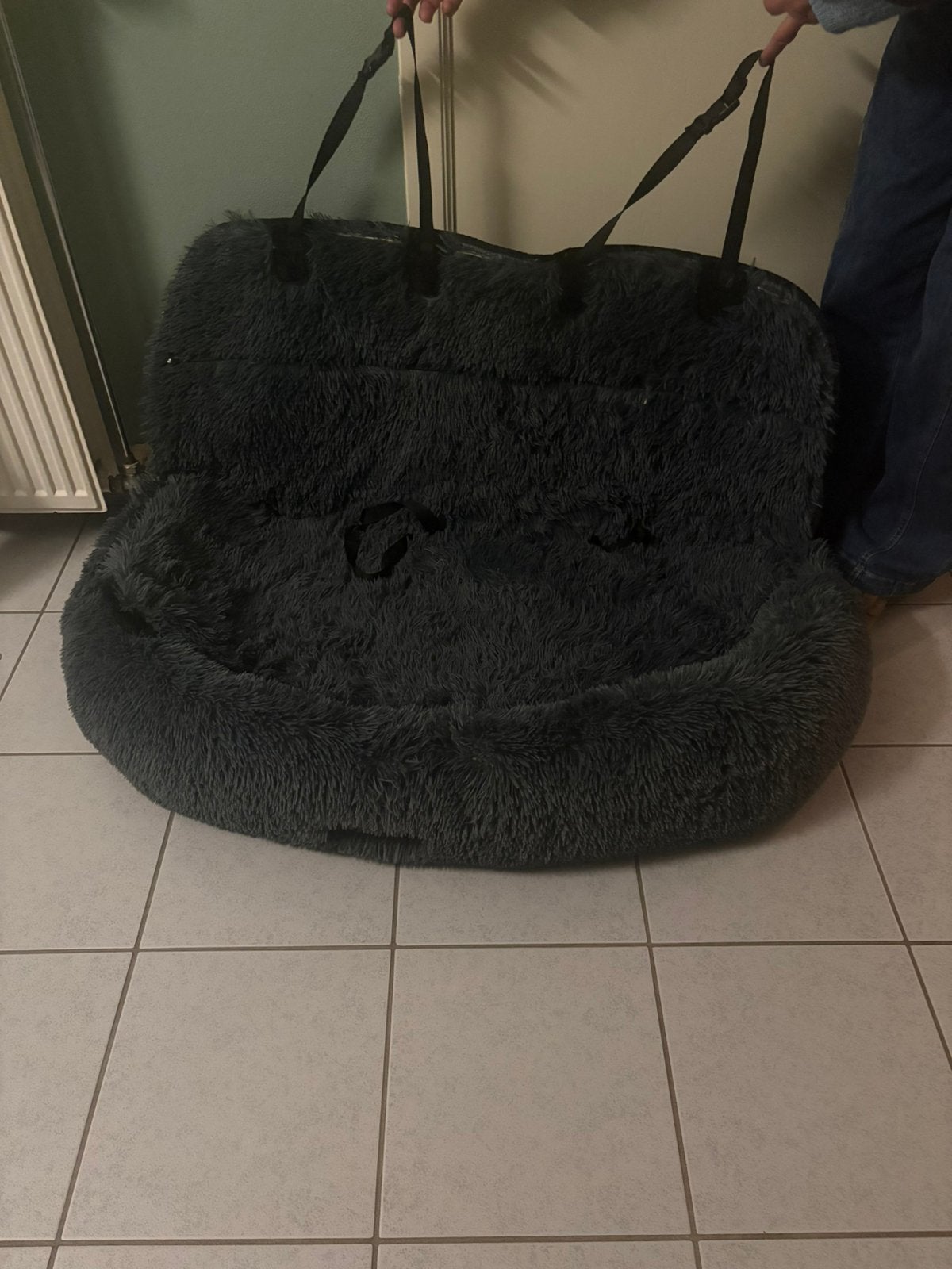 Hondenmand voor in auto donkergrijs maat L van ‘By cee cee’, Animaux & Accessoires, Enlèvement, Comme neuf, Autre