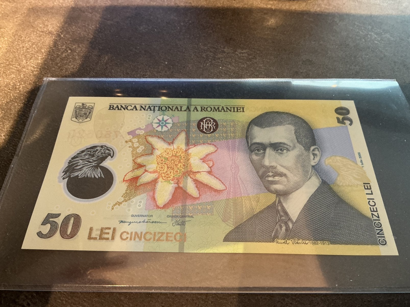 Roemenië 50 Lei  2009 FDC polymeer, Ophalen of Verzenden