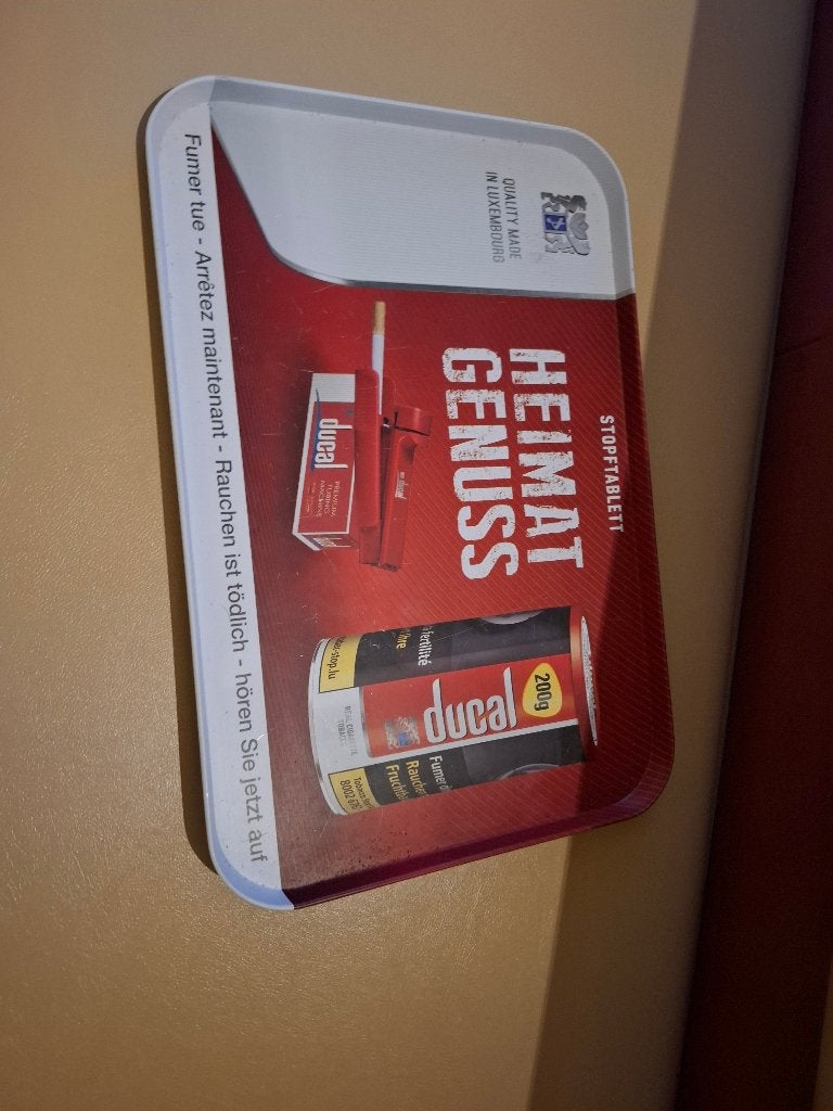 Metaal reclame bord ducal, Ophalen of Verzenden, Zo goed als nieuw, Reclamebord