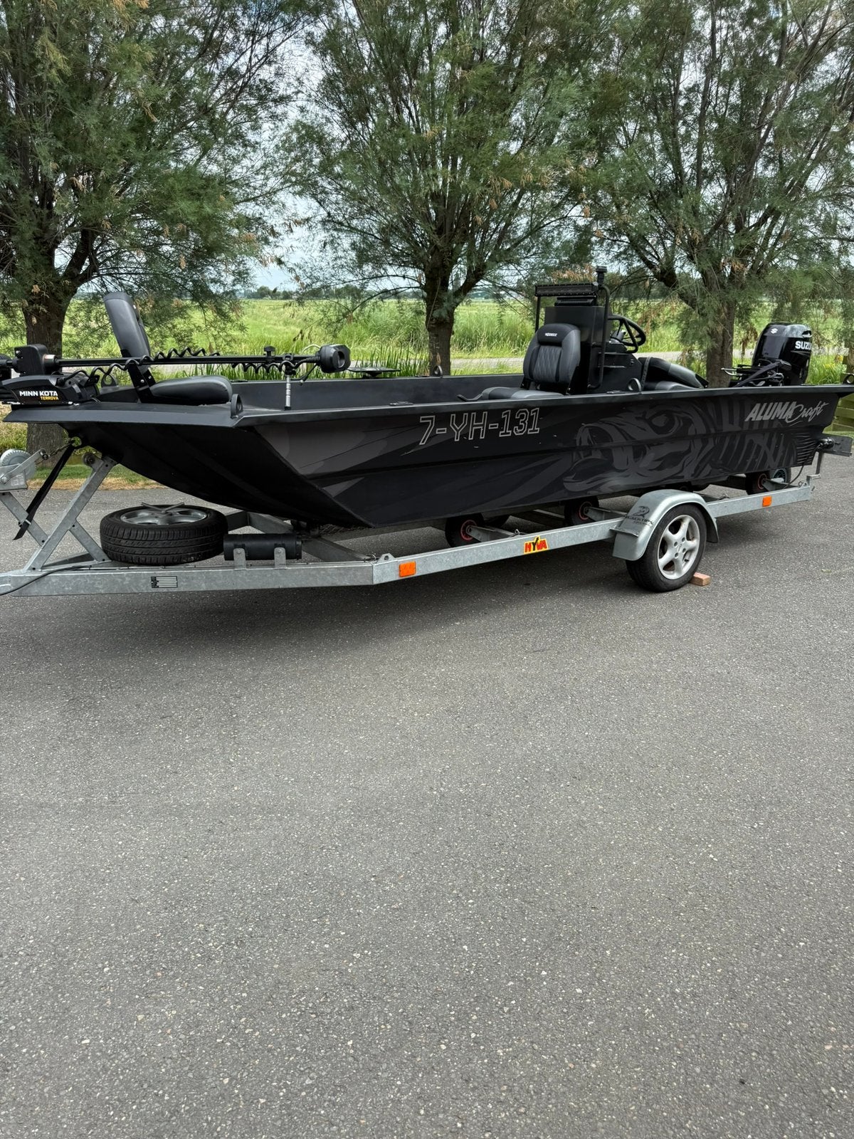 Alumacraft MV1756C | Suzuki 60 PK (2017) | Visboot, Watersport en Boten, Ophalen, Zo goed als nieuw, 2 m, 40 cm