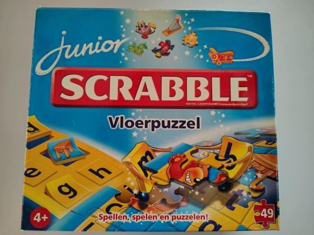 Junior Scrabble Vloerpuzzel, Hobby en Vrije tijd, Gezelschapsspellen | Overige, Ophalen, Gebruikt, Tinderbox Games