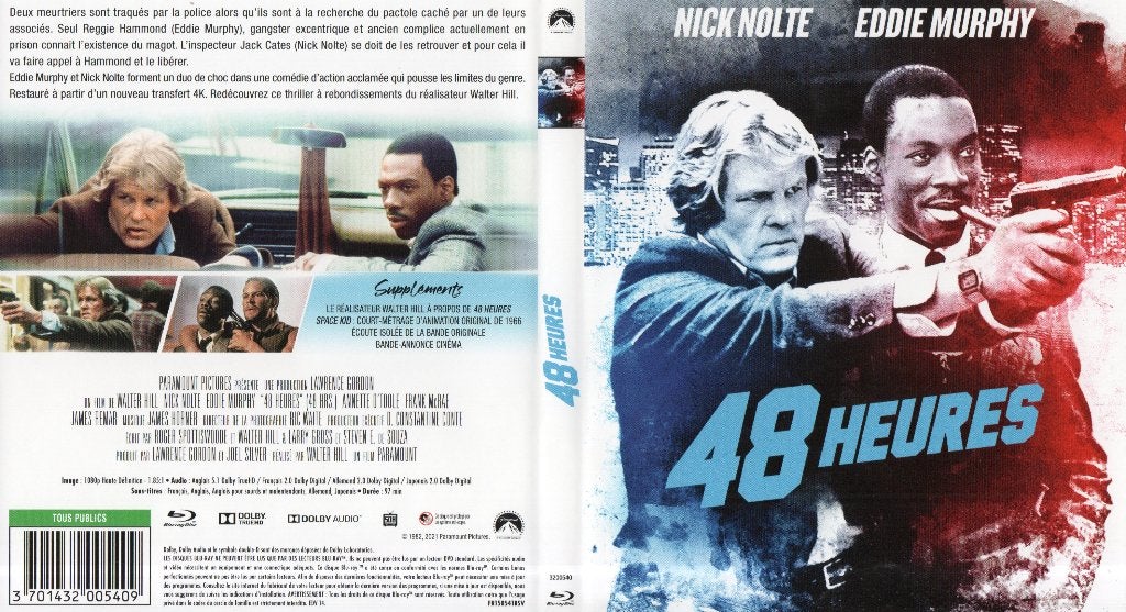 48 heures  (blu-ray) neuf, Cd's en Dvd's, Engels, Alle leeftijden, Film, Actie