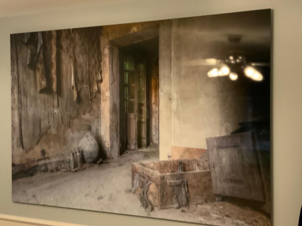 Peinture sur plexiglas, Enlèvement, Comme neuf
