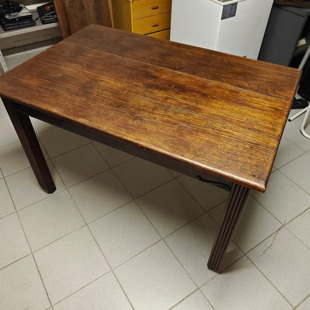 Oude houten tafel., Huis en Inrichting, Tafels | Eettafels, Ophalen, Gebruikt, 100 tot 150 cm, 50 tot 100 cm