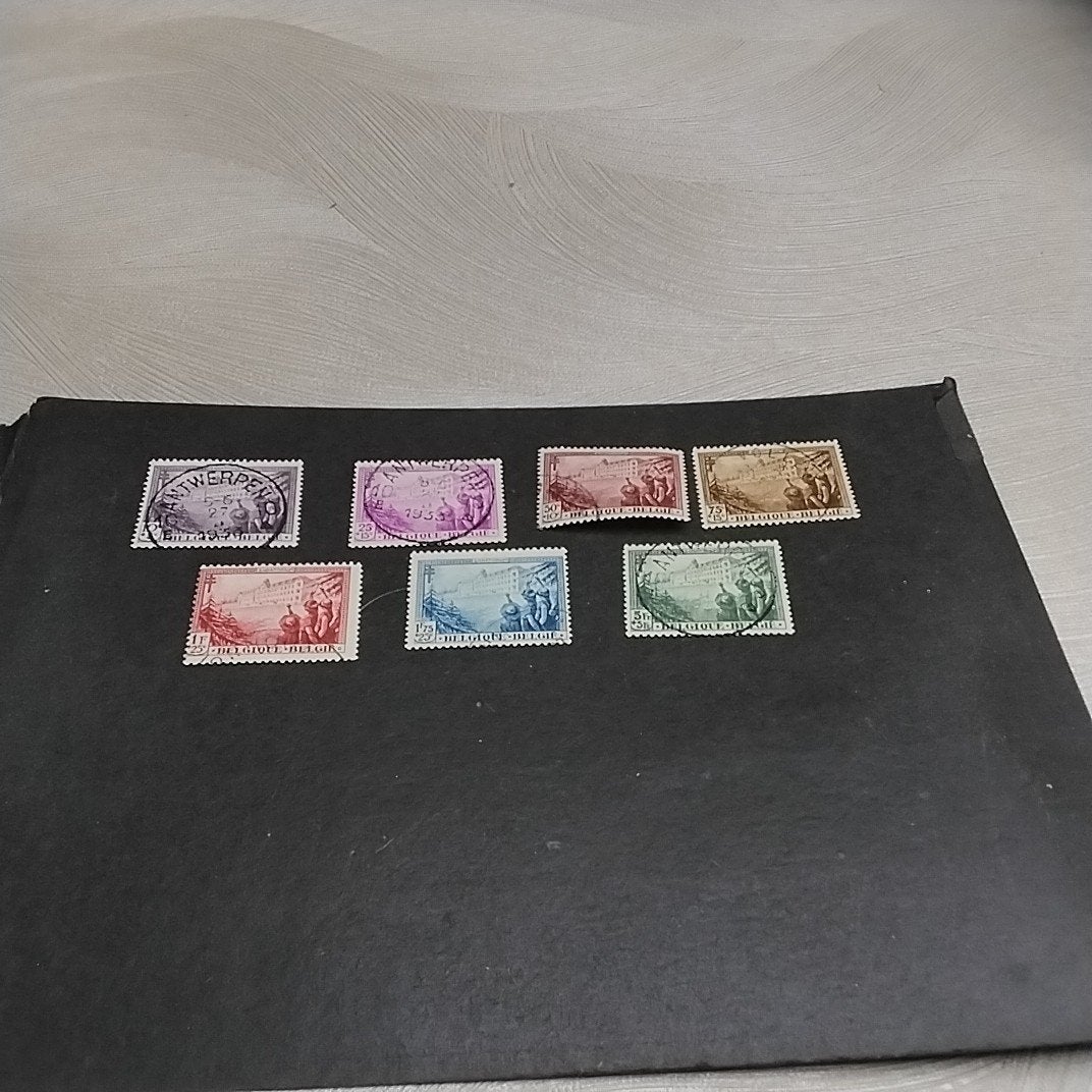 BELGIE 356/362 gestempeld met cote 120,00 €, Ophalen of Verzenden, Gestempeld