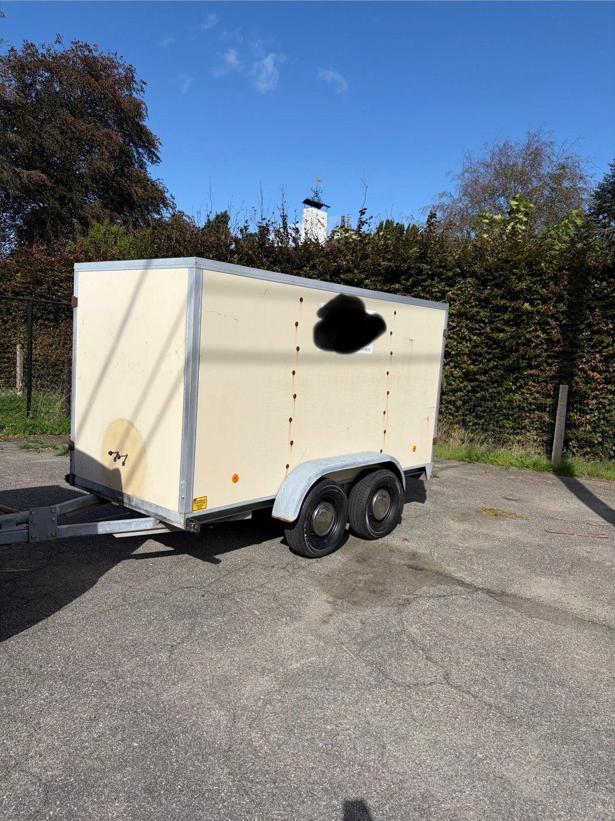 Gesloten aanhangwagen, Enlèvement, Comme neuf