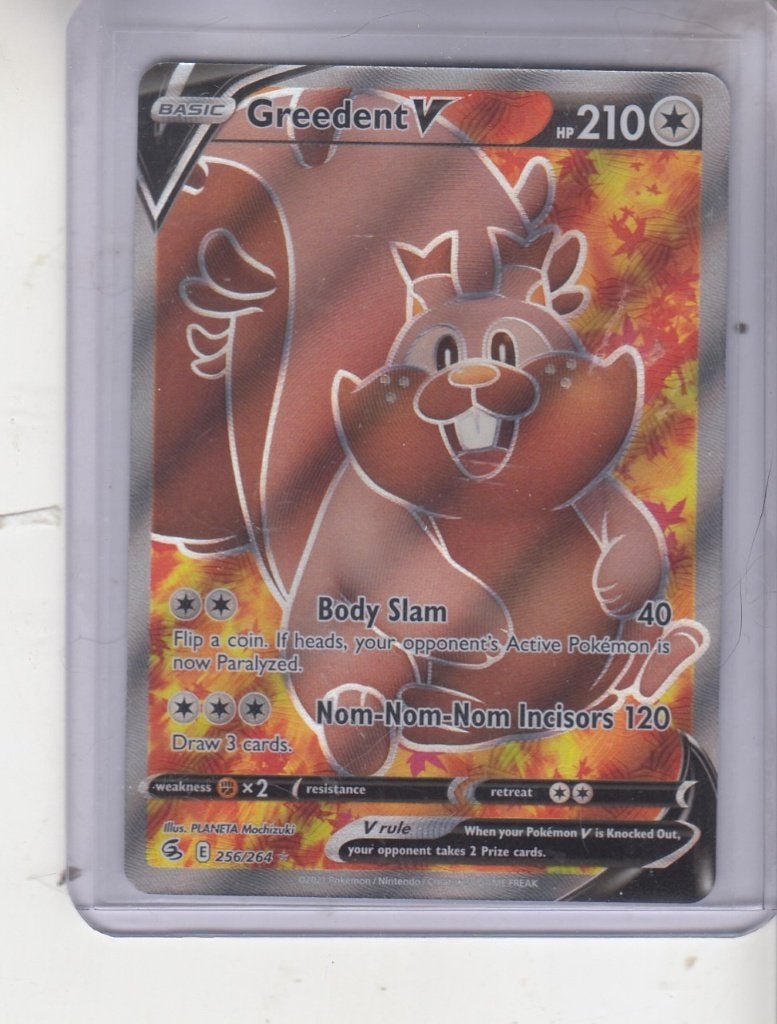 Greedent V 256/264 Fusion Strike EN - Full Art Ultra Rare, Enlèvement ou Envoi, Comme neuf, Booster