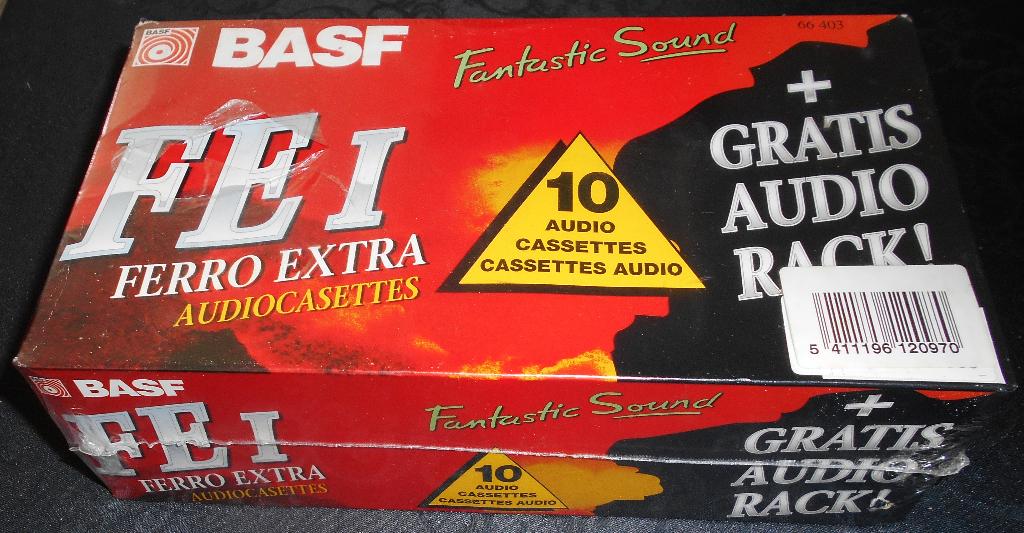Pak van 10 K7 Audio BASF 90 FE extra NIEUW., Cd's en Dvd's, Cassettebandjes, Ophalen of Verzenden, Nieuw in verpakking, Onbespeeld