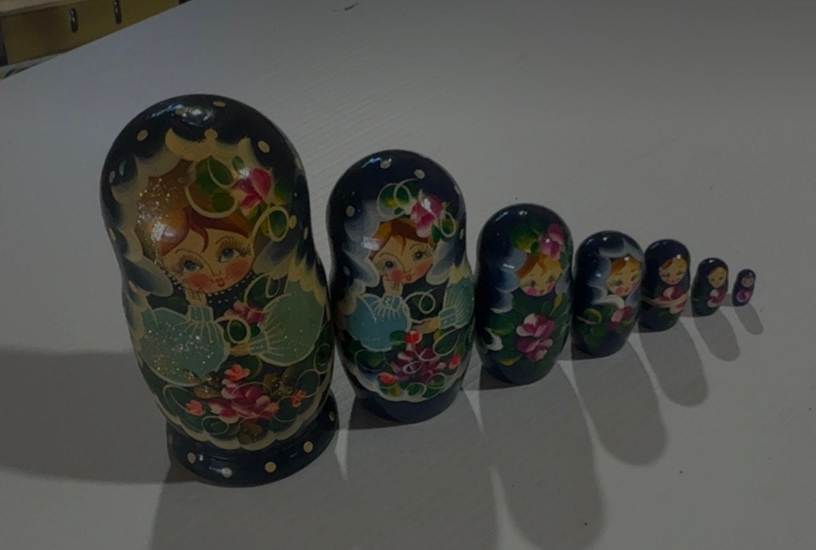 7 delig set matroesjka's, Ophalen, Set