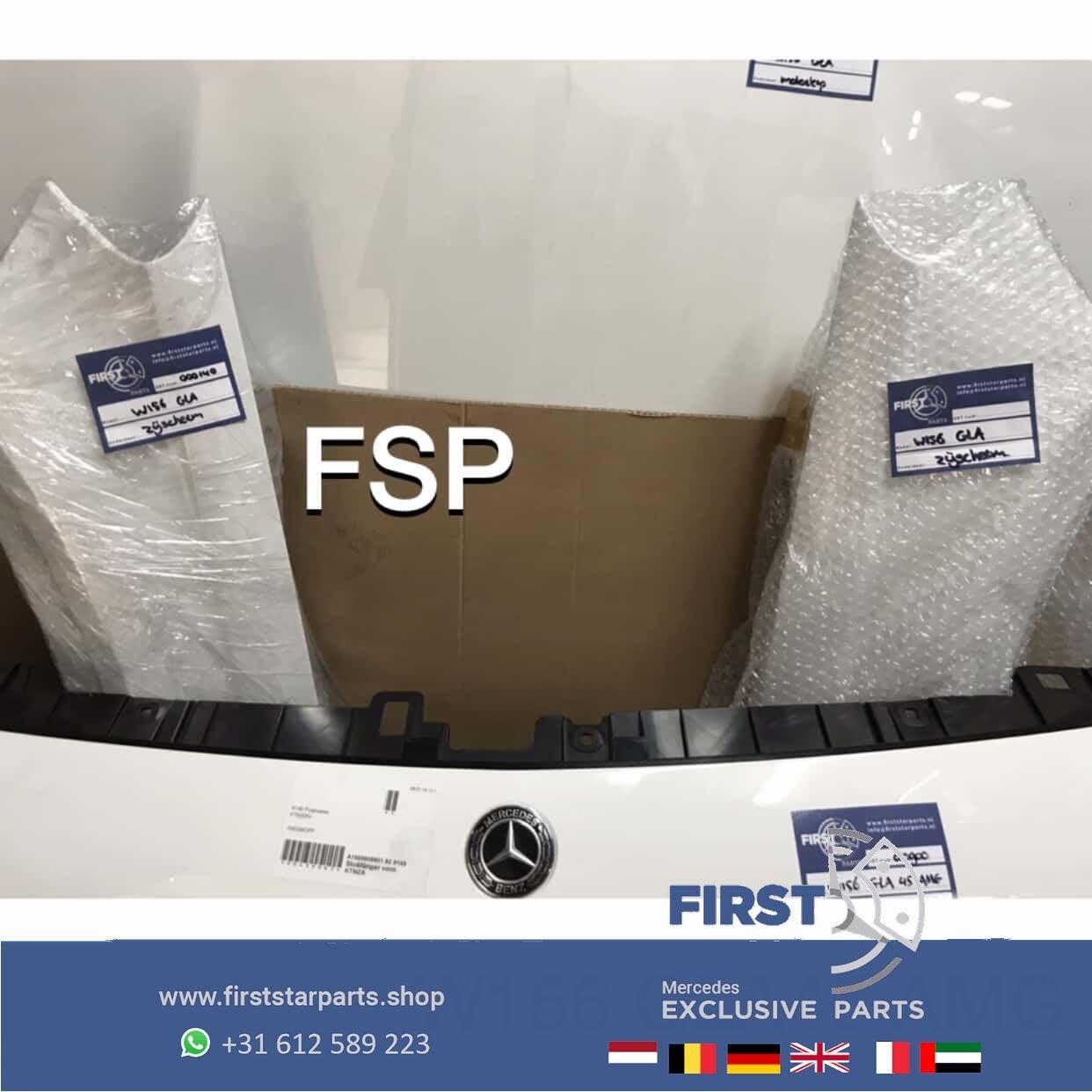 W156 GLA 45  FACELIFT AMG VOORKOP WIT Mercedes 2016-2020 ORI, Gebruikt, -, Voor, Ophalen of Verzenden