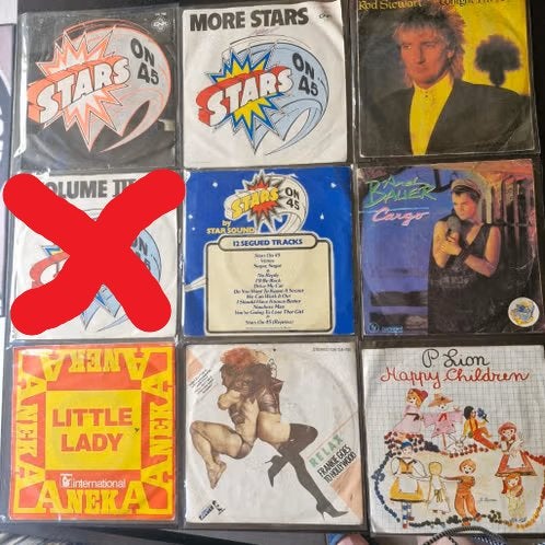 45 t Vinyl Singles aan 0,5 euro/stuk, Cd's en Dvd's, Beschermende buitenhoes, Ophalen of Verzenden, Gebruikt, Overige genres