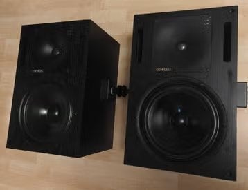 Genelec 1032A studio monitors (Paar), Audio, Tv en Foto, Luidsprekerboxen, Zo goed als nieuw, 120 watt of meer, Front, Rear of Stereo speakers