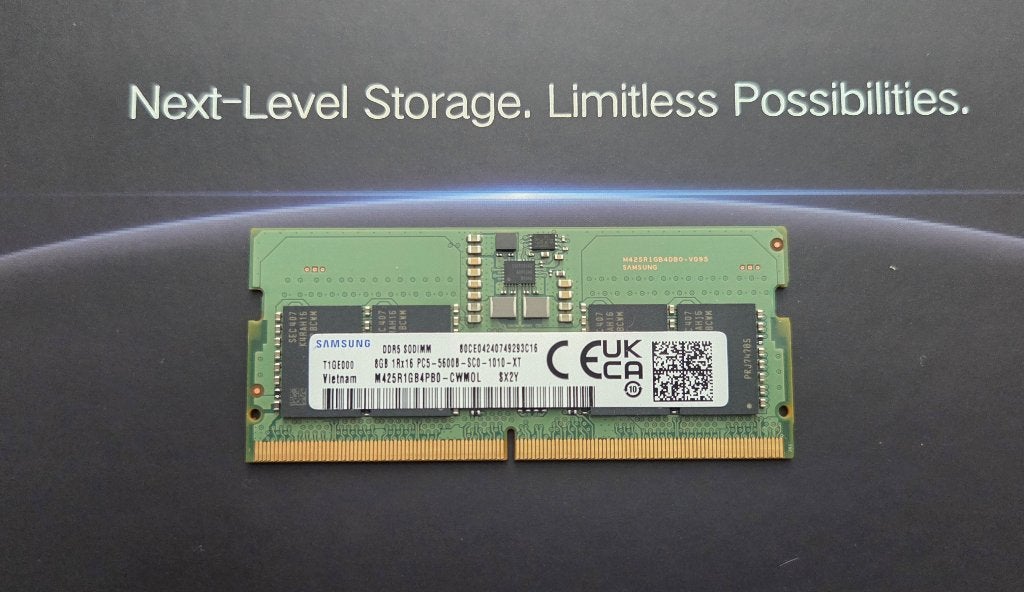 Samsung 8 GB DDR5 5600 MHz SO-DIMM RAM, 8 GB, Ophalen of Verzenden, Zo goed als nieuw, DDR5