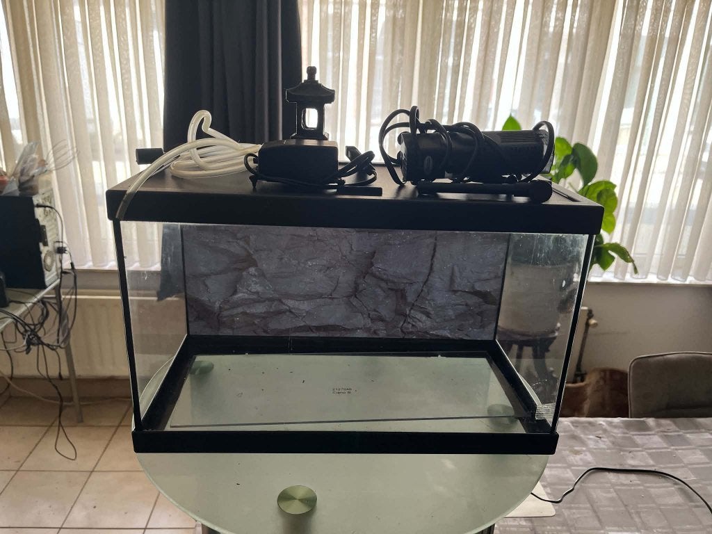 KLEIN AQUARIUM 20 liter, Dieren en Toebehoren, Ophalen, Zo goed als nieuw