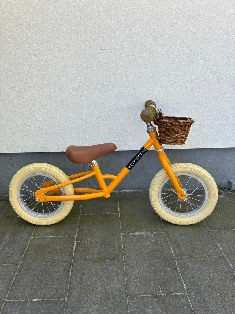 Veloretti Loopfiets Geel met Mandje!, Enlèvement, Comme neuf