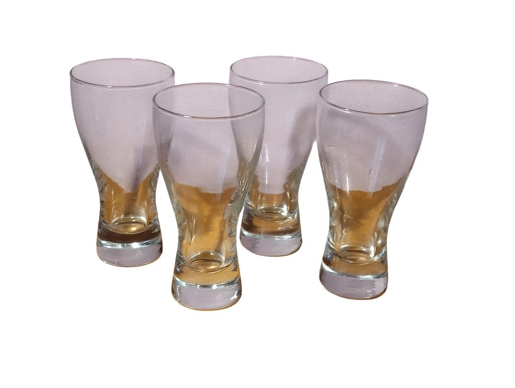 Service 4 pcs verre tulipes à bière vintage, Antiquités & Art, Enlèvement