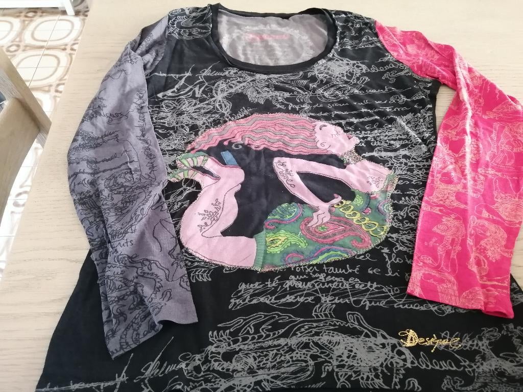 DESIGUAL blouse maat L, Overige kleuren, Maat 42/44 (L), Ophalen of Verzenden, Zo goed als nieuw