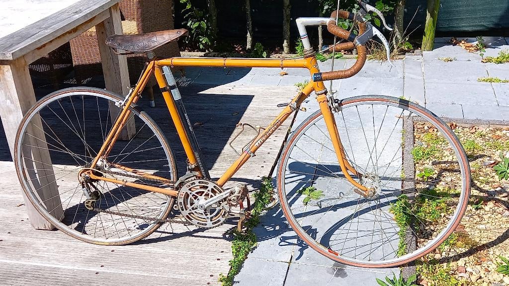 Vintage koersfiets Mercier maat 55, Fietsen en Brommers, Ophalen, 28 inch, Zo goed als nieuw, 53 tot 57 cm