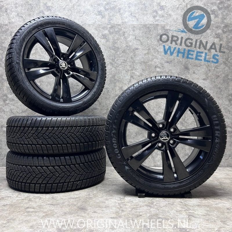 18 inch velgen + winterbanden Skoda Superb 57A601025M, Auto-onderdelen, 18 inch, -, -, Banden en Velgen
