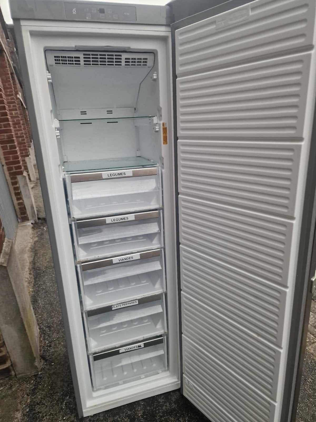 grand congélateur en inox whirpool A+ 300 litre, Congélateur, Classe énergétique A ou plus économe, 160 cm ou plus, Comme neuf