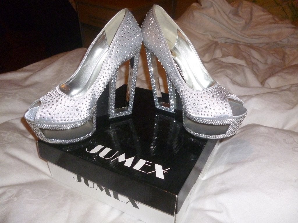 glans hakjes, ANDERE, Autres couleurs, Chaussures à haut talons, Comme neuf