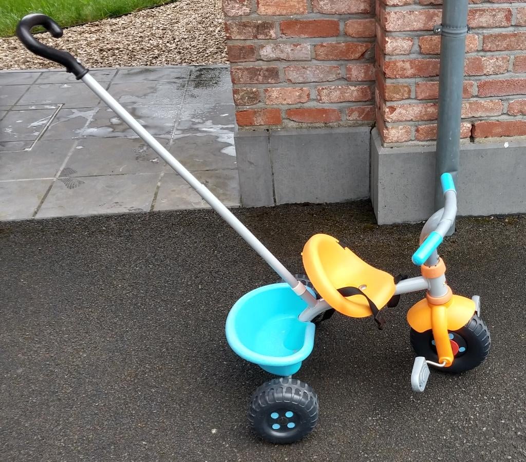 Tricycle enfant 2-3 ans, Enlèvement, Utilisé, Smoby, Tige de poussée