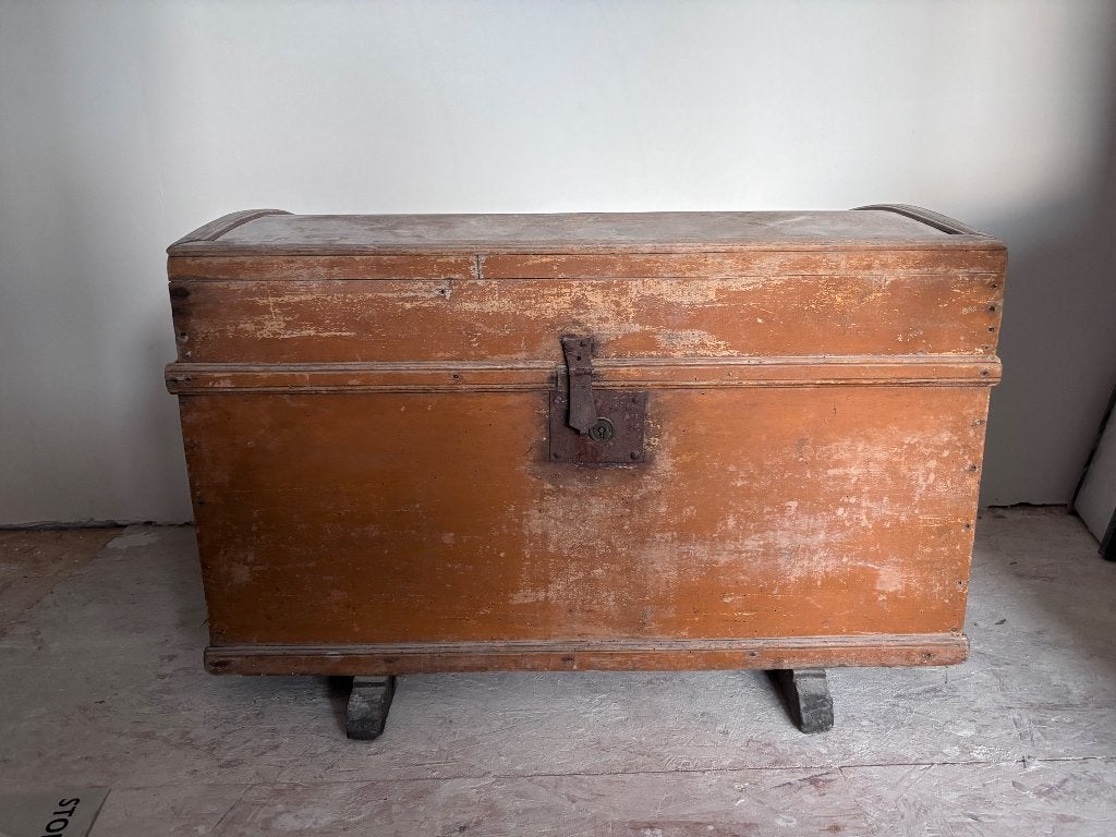 Coffre en bois, Maison & Meubles, 50 à 100 cm, Enlèvement, Utilisé, Autres matériaux