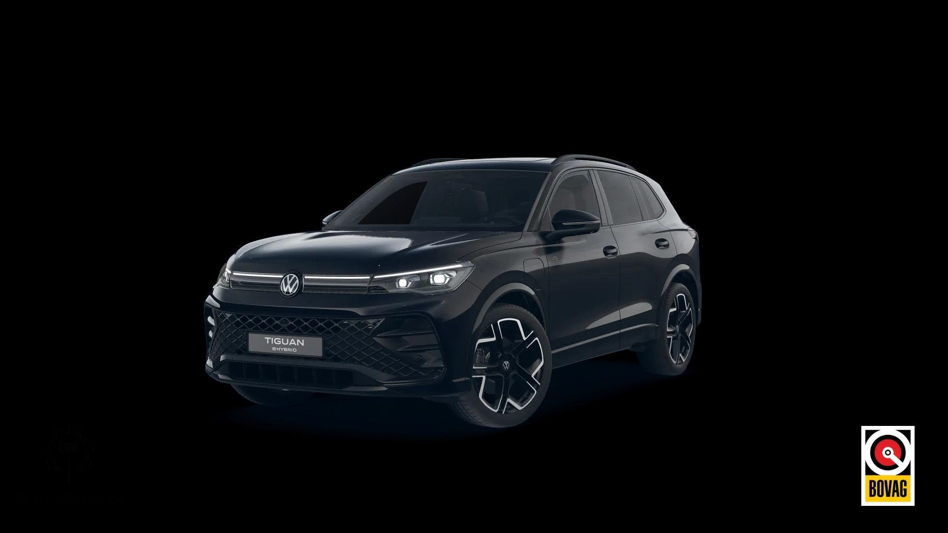 Volkswagen Tiguan 1.5 eHybrid R-Line 272PK | Full Options |, Auto's, Automaat, Zwart, SUV of Terreinwagen, Te koop