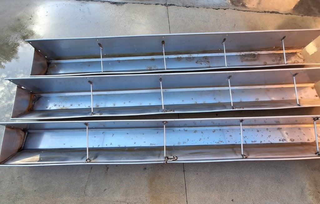 Inox voederbakken