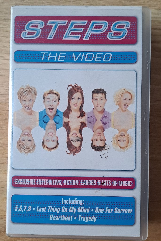 STEPS - The Video - VHS 1998, CD & DVD, VHS | Documentaire, TV & Musique, Tous les âges, Enlèvement ou Envoi, Comme neuf, Musique et Concerts