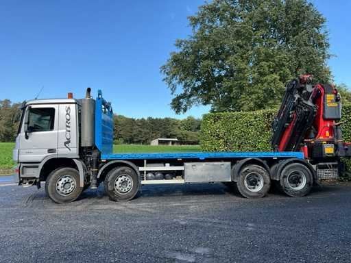 Mercedes Actros V8 8x4 avec grue Palfinger PK78002 + JIB, Autos, Euro 5, Achat, Entreprise, Autres carburants