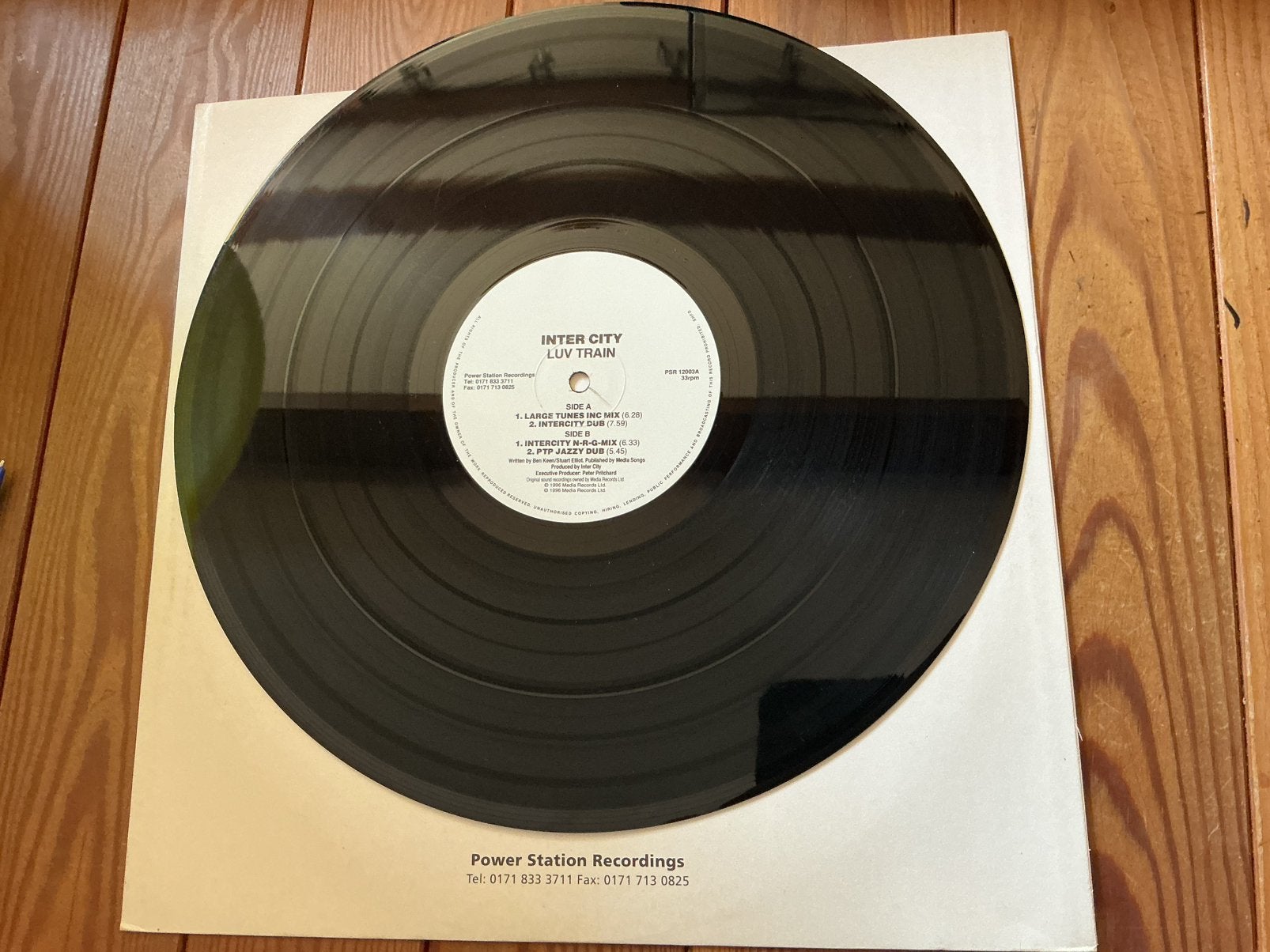 Train Inter City - Luv de 12 pouces, CD & DVD, Vinyles | Dance & House, Utilisé, House, EP, 12 pouces, Enlèvement ou Envoi
