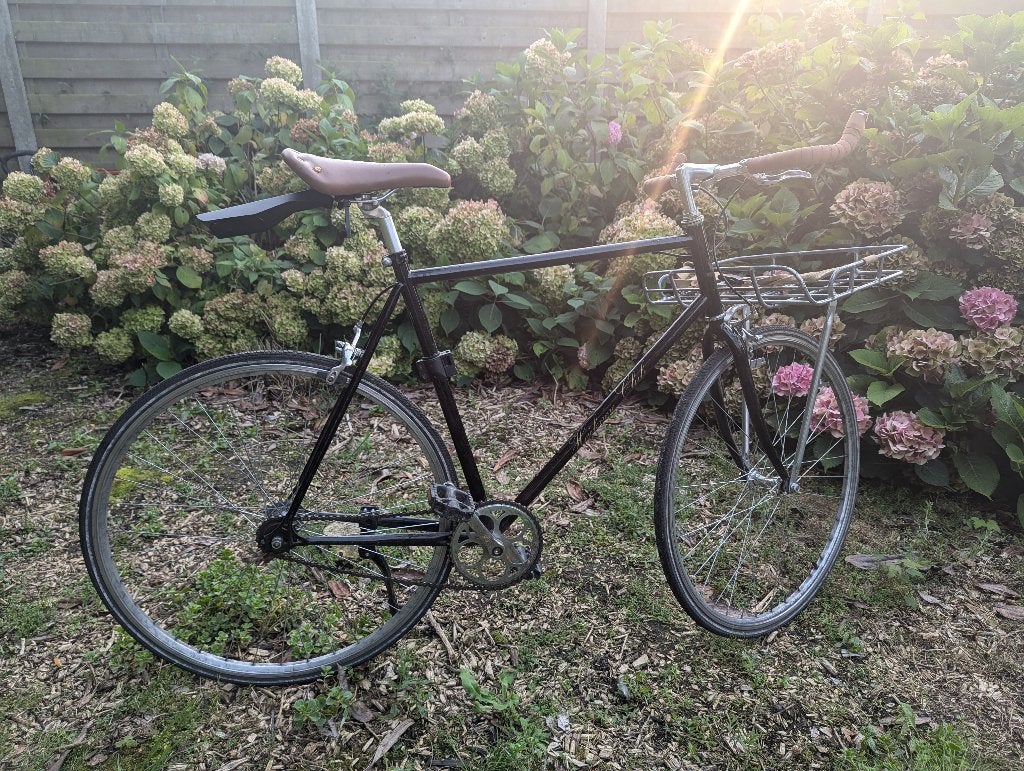 Fiets Hackney Classic - Single speed - Met bagagedrager, Fietsen en Brommers, 55 tot 59 cm, Ophalen, Velgrem, Hackney Cycles