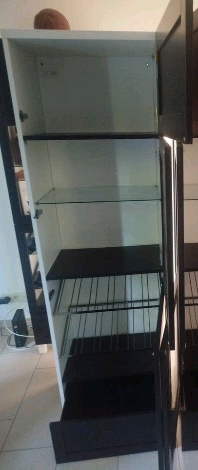 vitrine ikea , porte noir vitré et fond blanc, Maison & Meubles, 25 à 50 cm, 150 à 200 cm, 50 à 100 cm, Verre