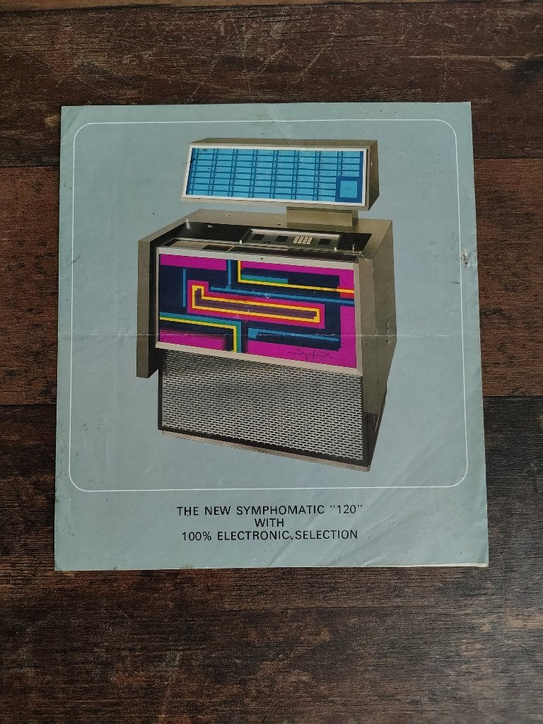 Folder: Symphonie Allegro 120 (1977) jukebox, Verzamelen, Verzenden