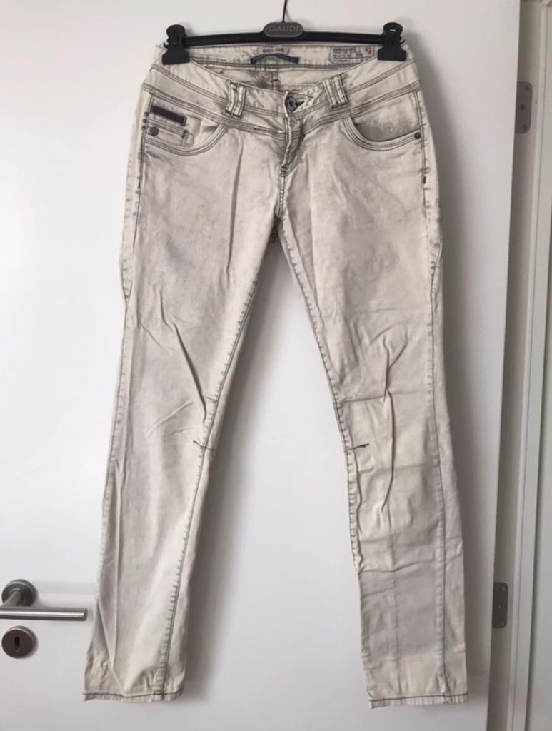Pantalon Garcia gris clair délavé., Taille 38/40 (M), Gris, Enlèvement ou Envoi, Longs