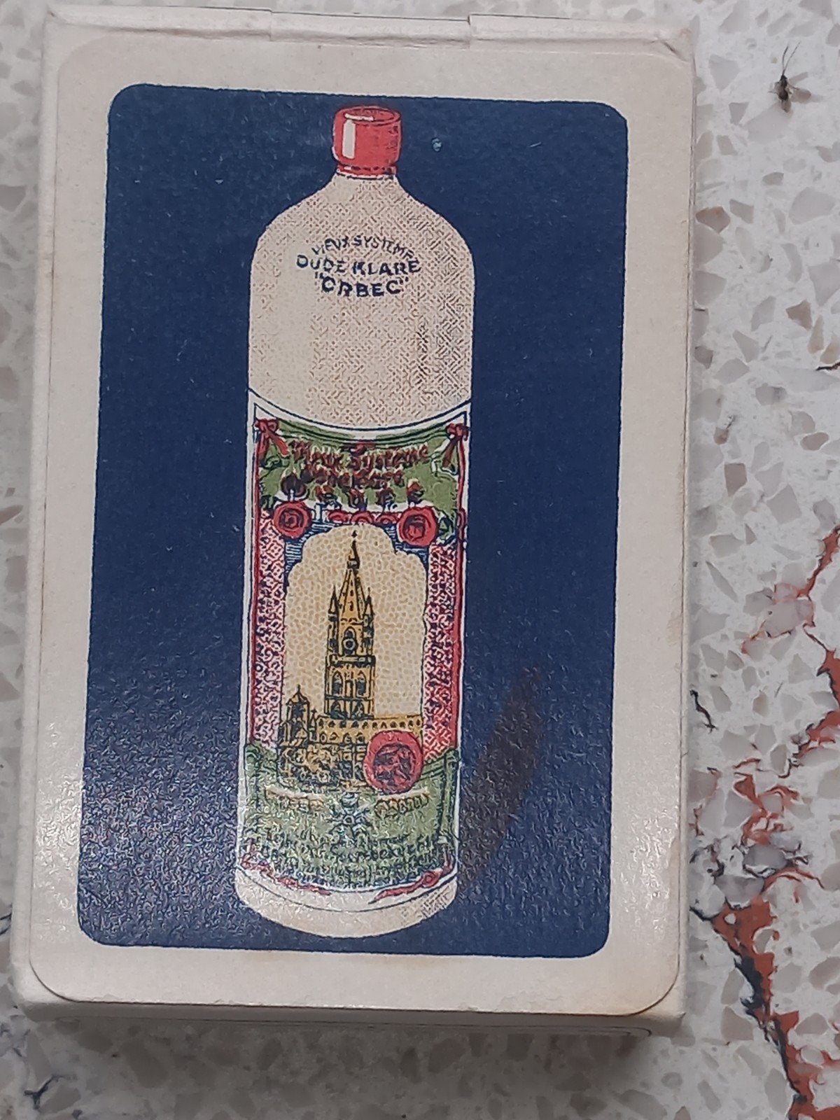 Ancienne carte à jouer publicitaire Orbec Van Hoorebeke Gent, Collections, Cartes à jouer, Jokers & Jeux des sept familles, Enlèvement ou Envoi