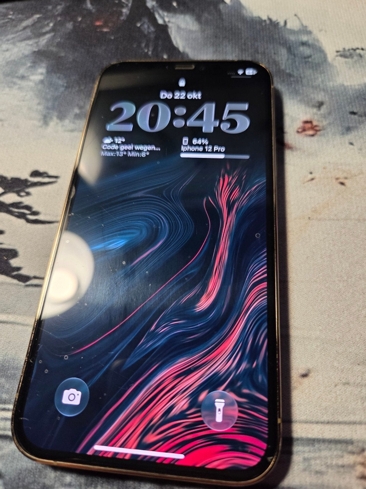 Iphone 12 Pro 128gb, goede staat., Telecommunicatie, Ophalen, 77 %, IPhone 12 Pro, Goud