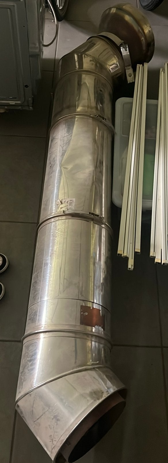 Rookafvoer buis, Doe-het-zelf en Bouw, Ophalen, Zo goed als nieuw, Inox