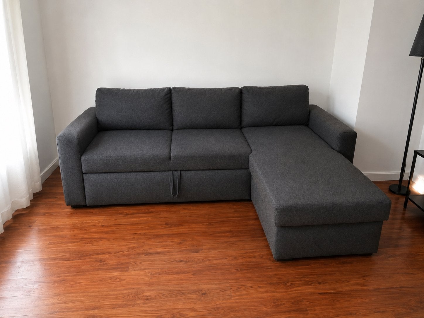 Moderne hoekzetelbed + opbergruimte, Huis en Inrichting, Zetels | Complete zithoeken, Gebruikt, Ophalen