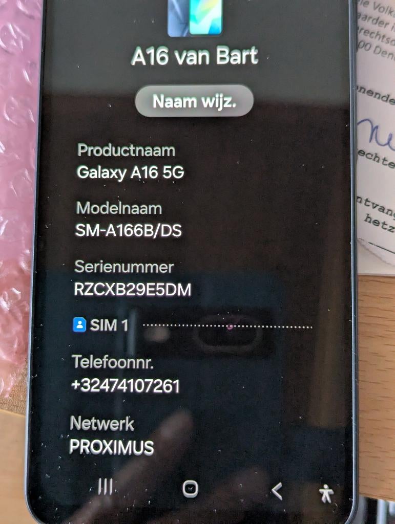 SAMSUNG GALAXY A16 5G, Telecommunicatie, Mobiele telefoons | Samsung, Zwart, Touchscreen, Ophalen of Verzenden, Zo goed als nieuw
