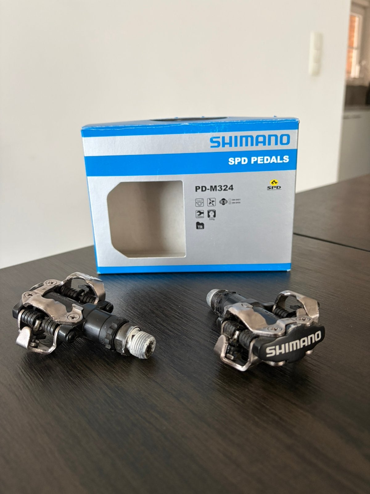 Shimano PD-M520, Ophalen, Zo goed als nieuw, Mountainbike