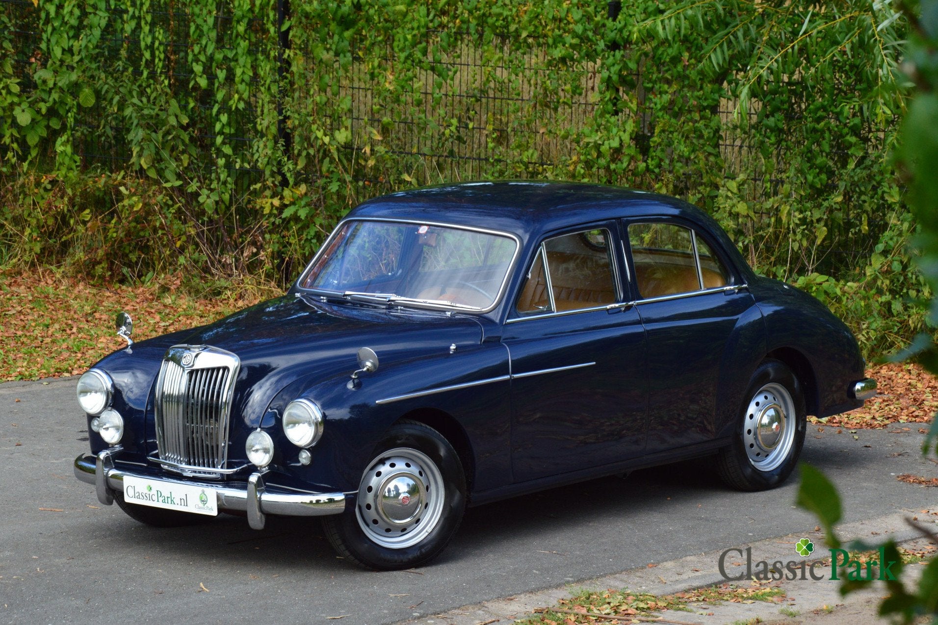 MG Magnette Saloon (bj 1958), Auto's, Oldtimers, Lederen bekleding, 4 deurs, Achterwielaandrijving, Blauw