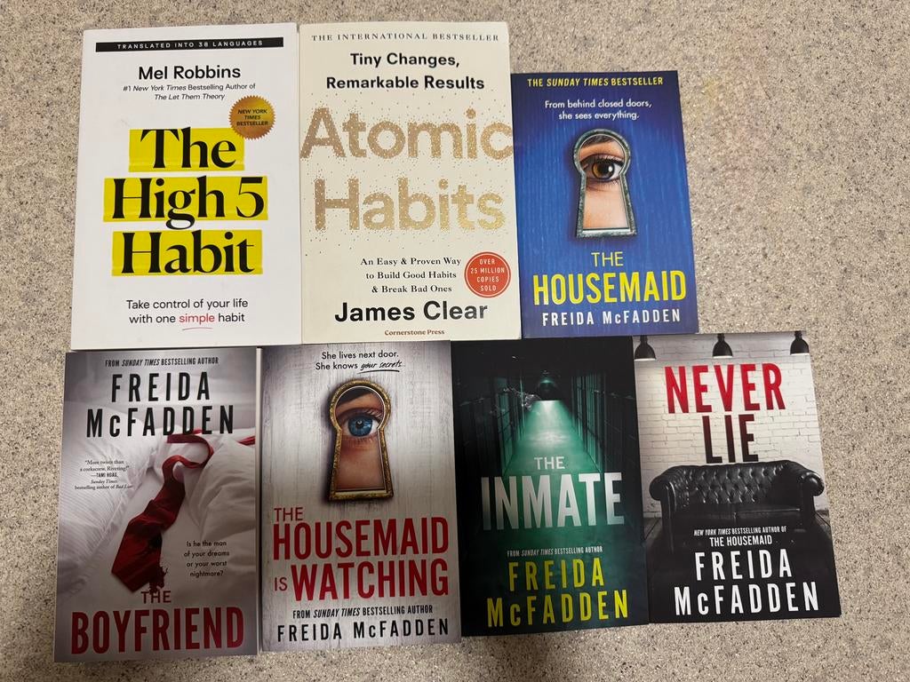 Nieuwe populaire boeken–Atomic Habits,Freida McFadden & meer, Boeken, Ophalen of Verzenden, Nieuw