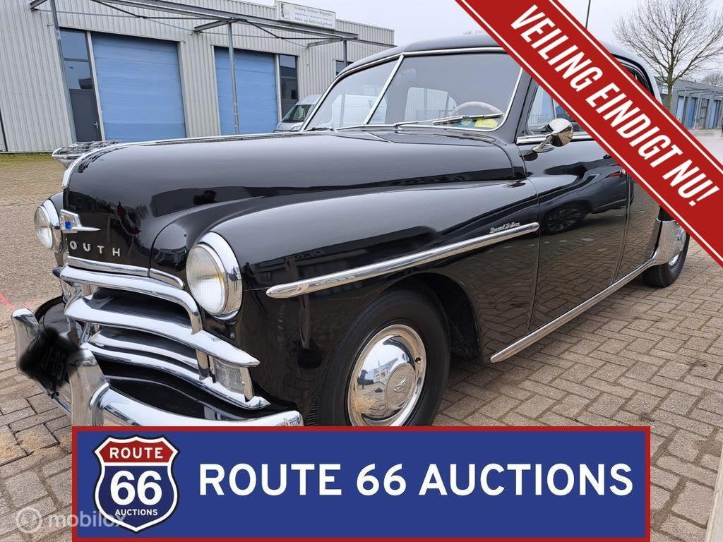 Plymouth Deluxe | 1950 | Route 66 Auctions, Autos, Achat, Entreprise, Boîte manuelle, Autre carrosserie
