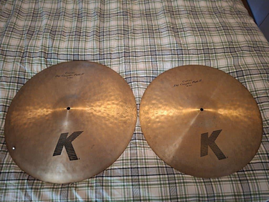 Zildjian k custom dry complex rides 20 et 22, Musique & Instruments, Enlèvement, Comme neuf, Autres marques