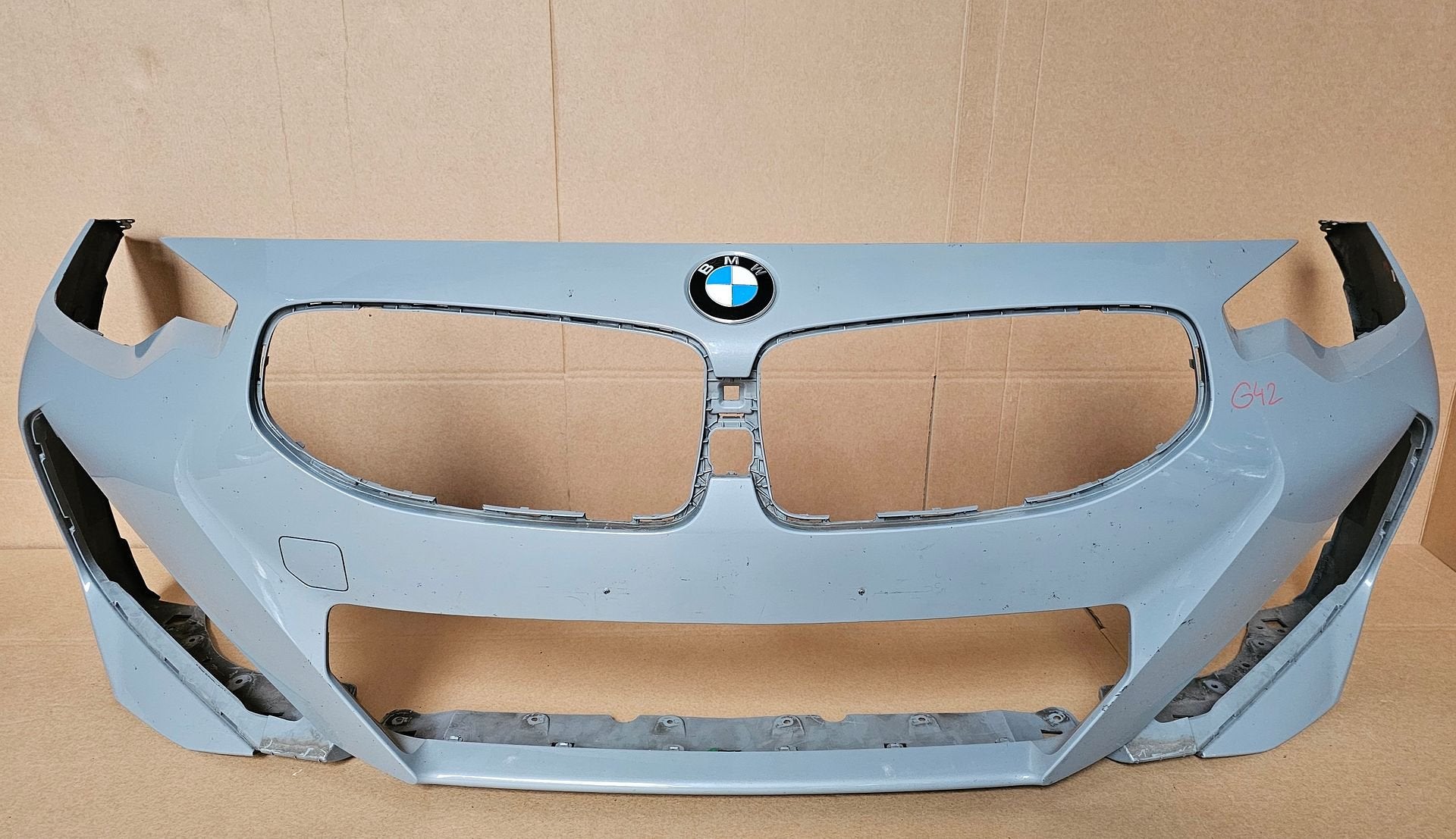 Voorbumper BMW 2 Serie G42 M PAKKET ORIGINEEL 51118098195, Gebruikt, -, Voor, Ophalen of Verzenden