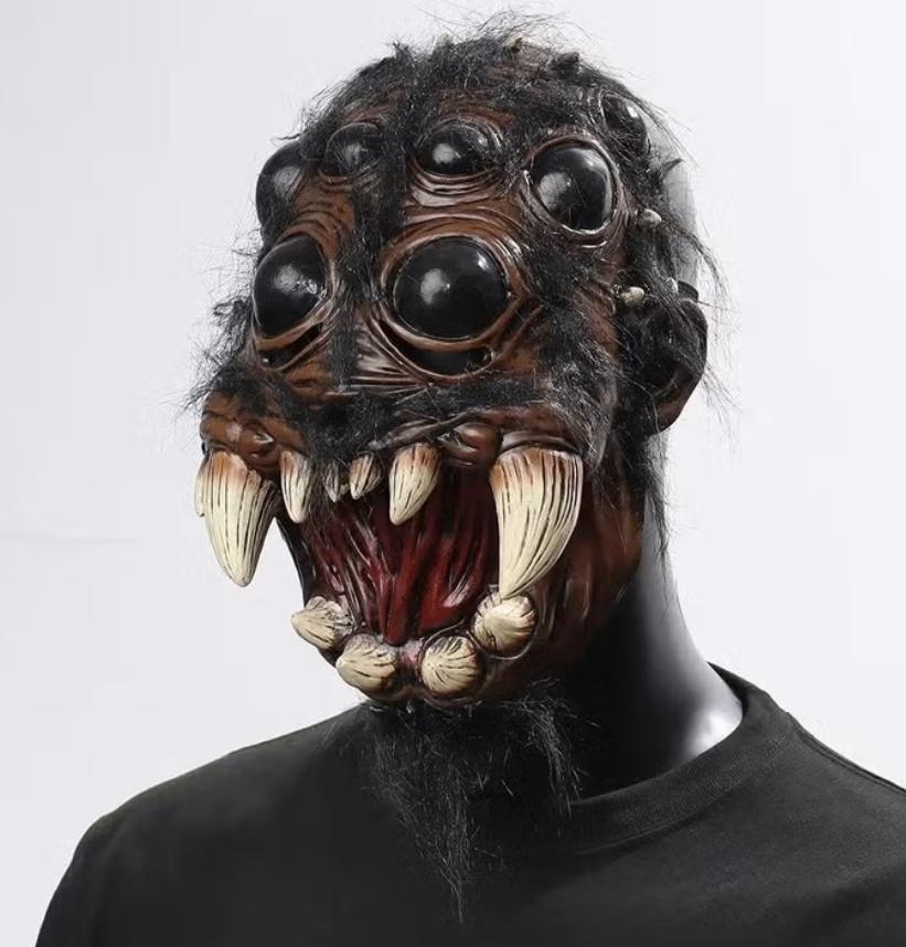 Horror Spin full face latex masker, Verzenden, Nieuw